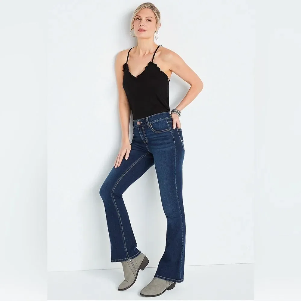NWT sz 14 *m jeans* by maurices Classic Flare Mid Rise Jean